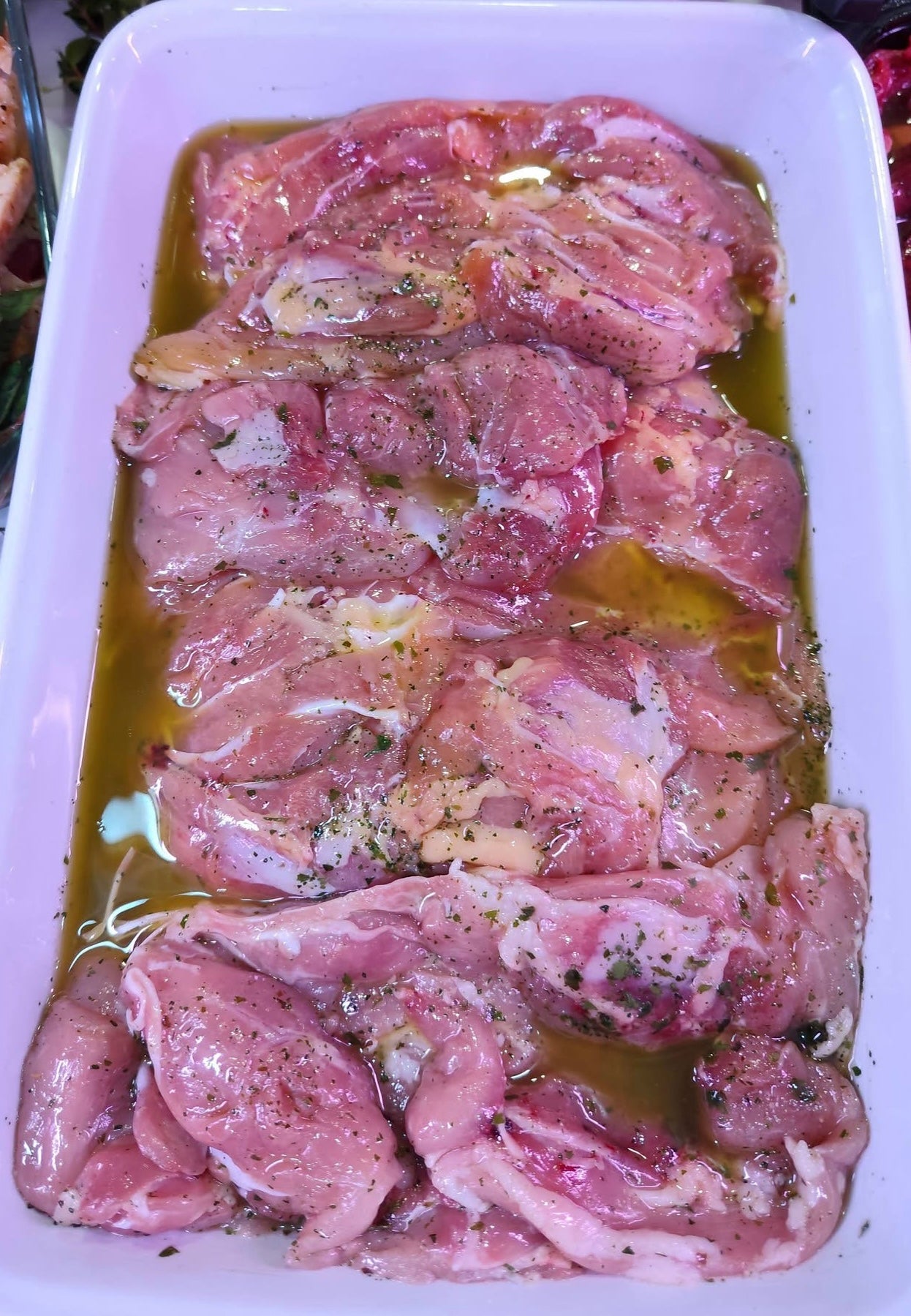 Fettine di Sovracoscia di Tacchino marinata in salsa verde Pagani 500 GR